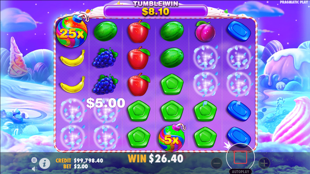 Candy Bomb Multipliers in Sweet Bonanza